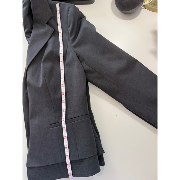 Halogen Womens Gray‎ Two Button Blazer Jacket Size 8P - Picture 9 of 10